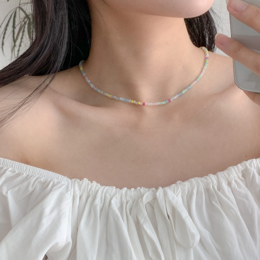 [❤당일출고❤60color/여름비즈목걸이/핸드메이드18종] 여름 얼리 썸머 비즈 초커 목걸이 18type *2개이상 구매시 할인 상세 이미지 463