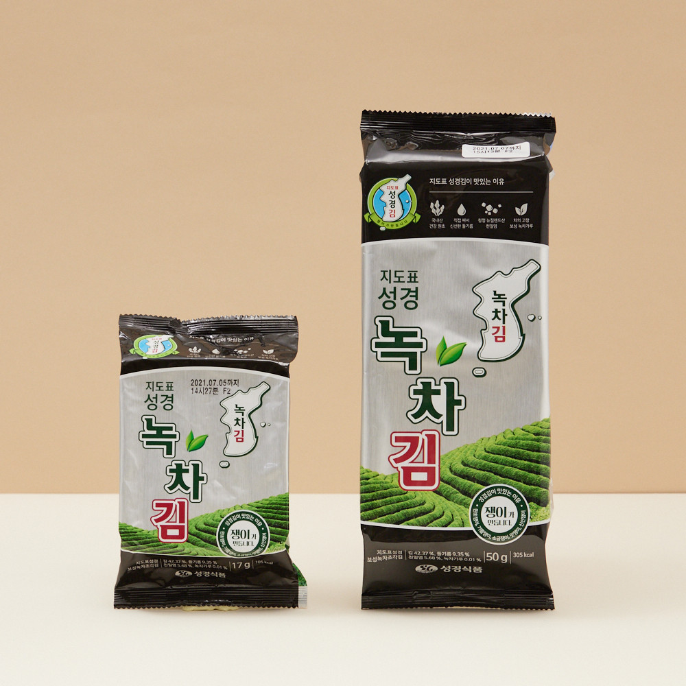 [성경김본사] 대용량 녹차 도시락김(30매) 17g, 1개 - 상세 이미지 2