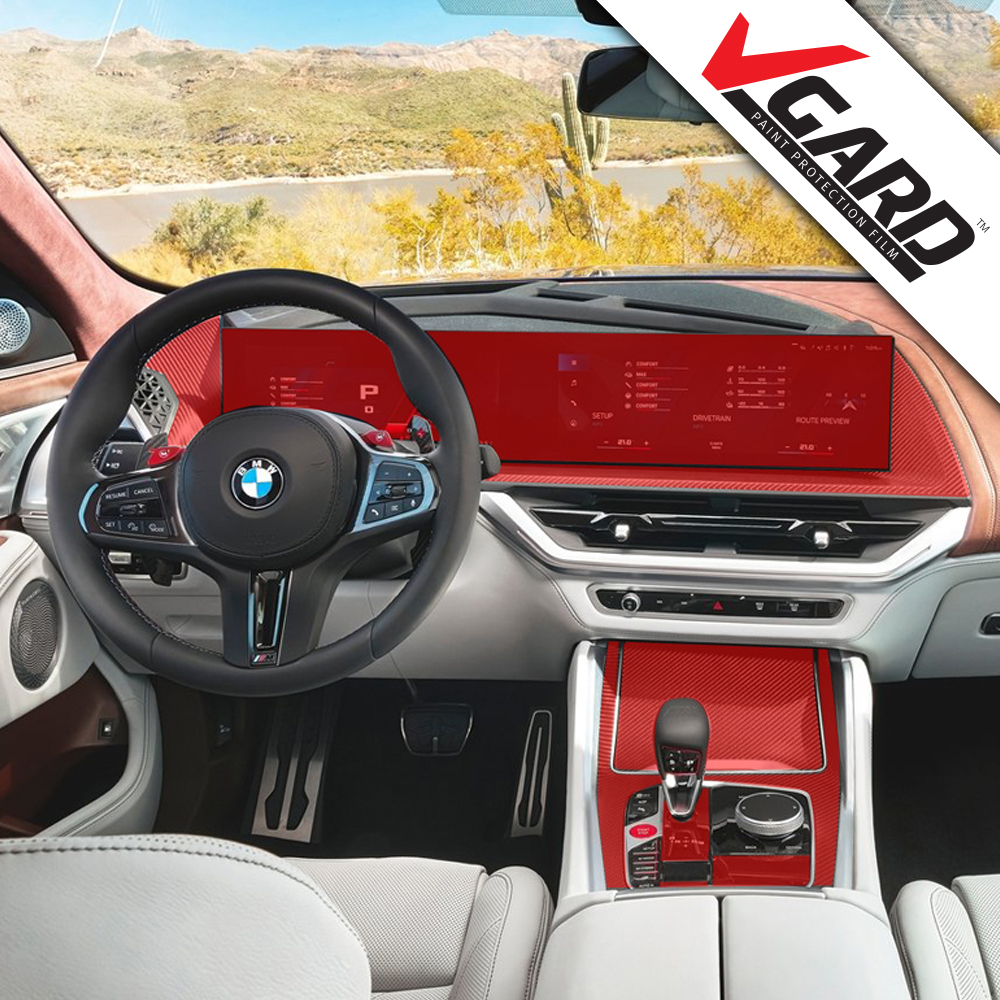 BMW XM 실내PPF 블랙하이그로시 액정보호필름 브이가드 - 메인 이미지