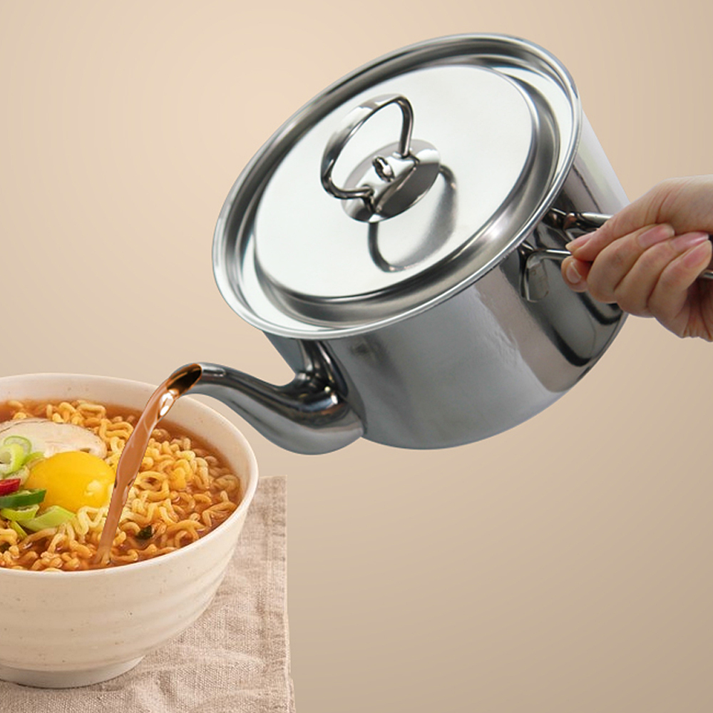 리빙 국산 올 스텐IH 주전자냄비 18cm 비빔라면 냄비 - 상세 이미지 3