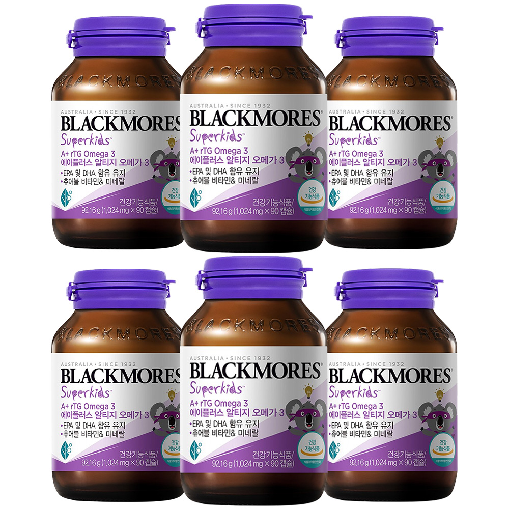 블랙모어스 슈퍼키즈 에이플러스 알티지 오메가3 6개월분 제품 이미지