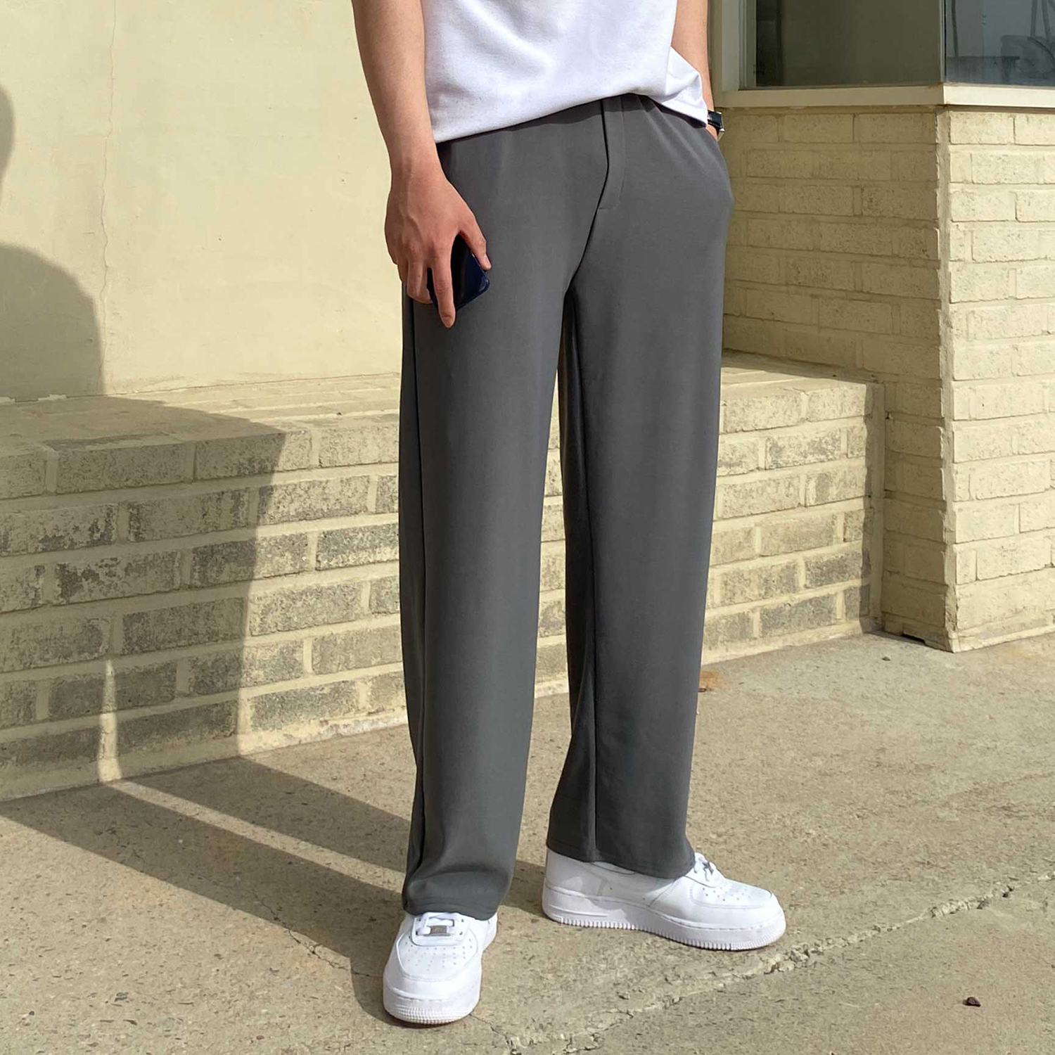 남자와이드팬츠 링클프리바지 구김없는바지 - 상세 이미지 3