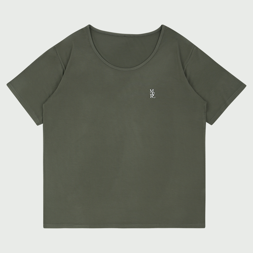 MAVRK(매버릭), (박세현 선수 착용) MVR 로고 와이드 U넥 머슬핏 티셔츠 (5COLORS) 이미지 3
