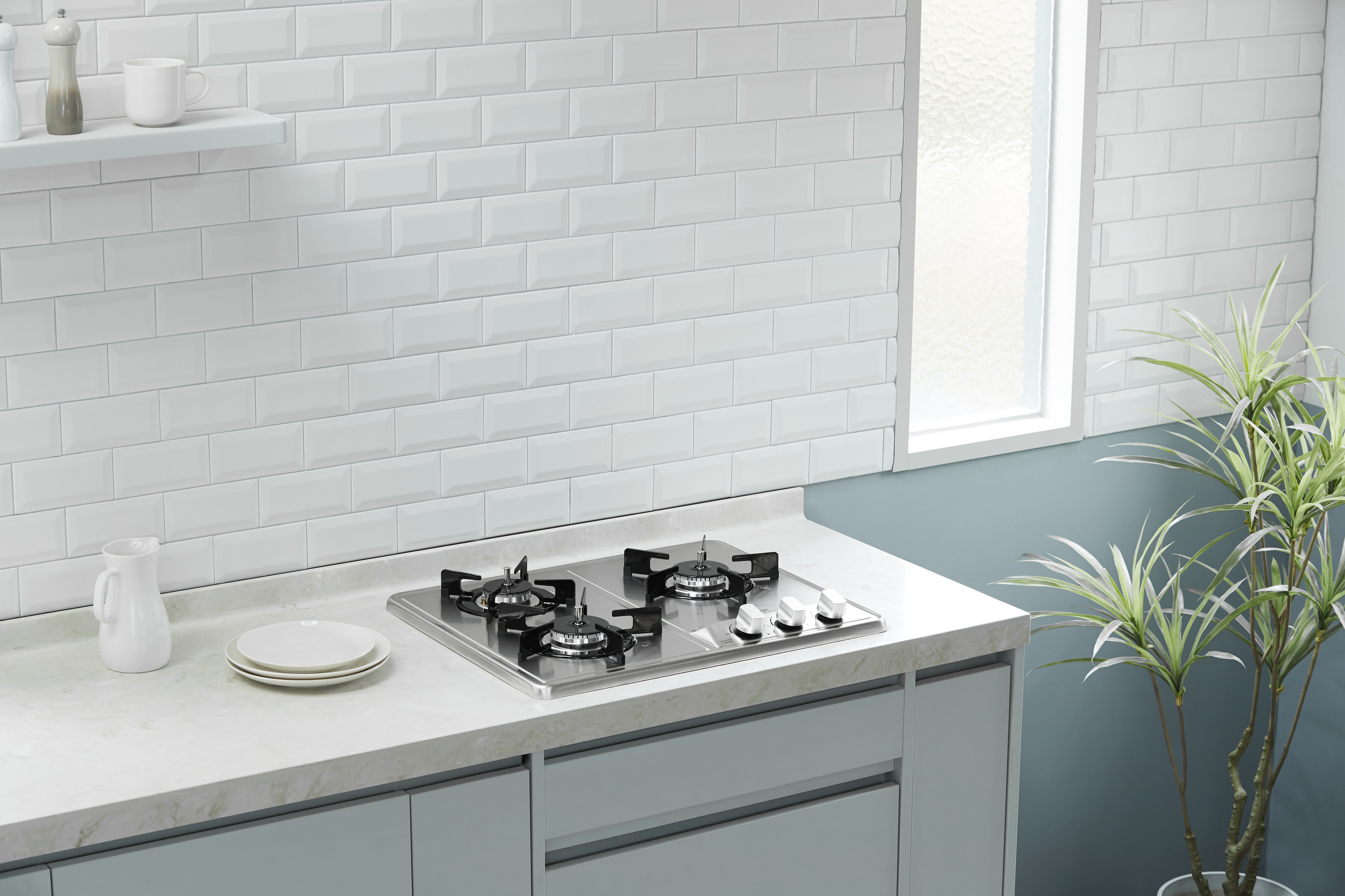 나비엔매직 3구 빌트인 가스쿡탑레인지 560x430-440 GRB4103NDSS LNG