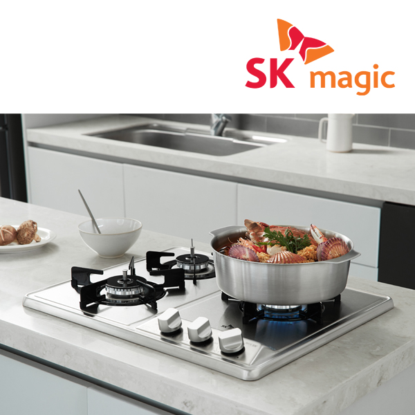 3구 빌트인 가스렌지 쿡탑 레인지 560x430-440 GRB4103NDSSN LNG