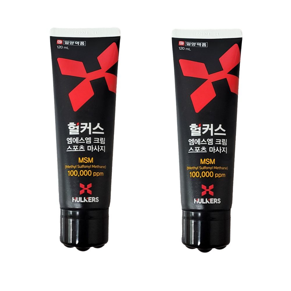 헐커스MSM 스포츠마사지 크림/아이스겔 열감, 120ml, 2개 - 상품 이미지