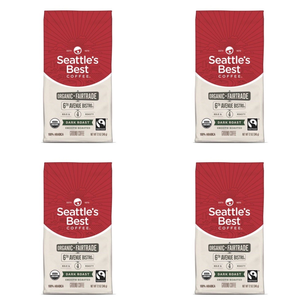 시애틀스 베스트 6th 애비뉴 비스트로 그라운드 분쇄 커피 Seattles Best Ground Coffee 340g 2개 : HEYUS