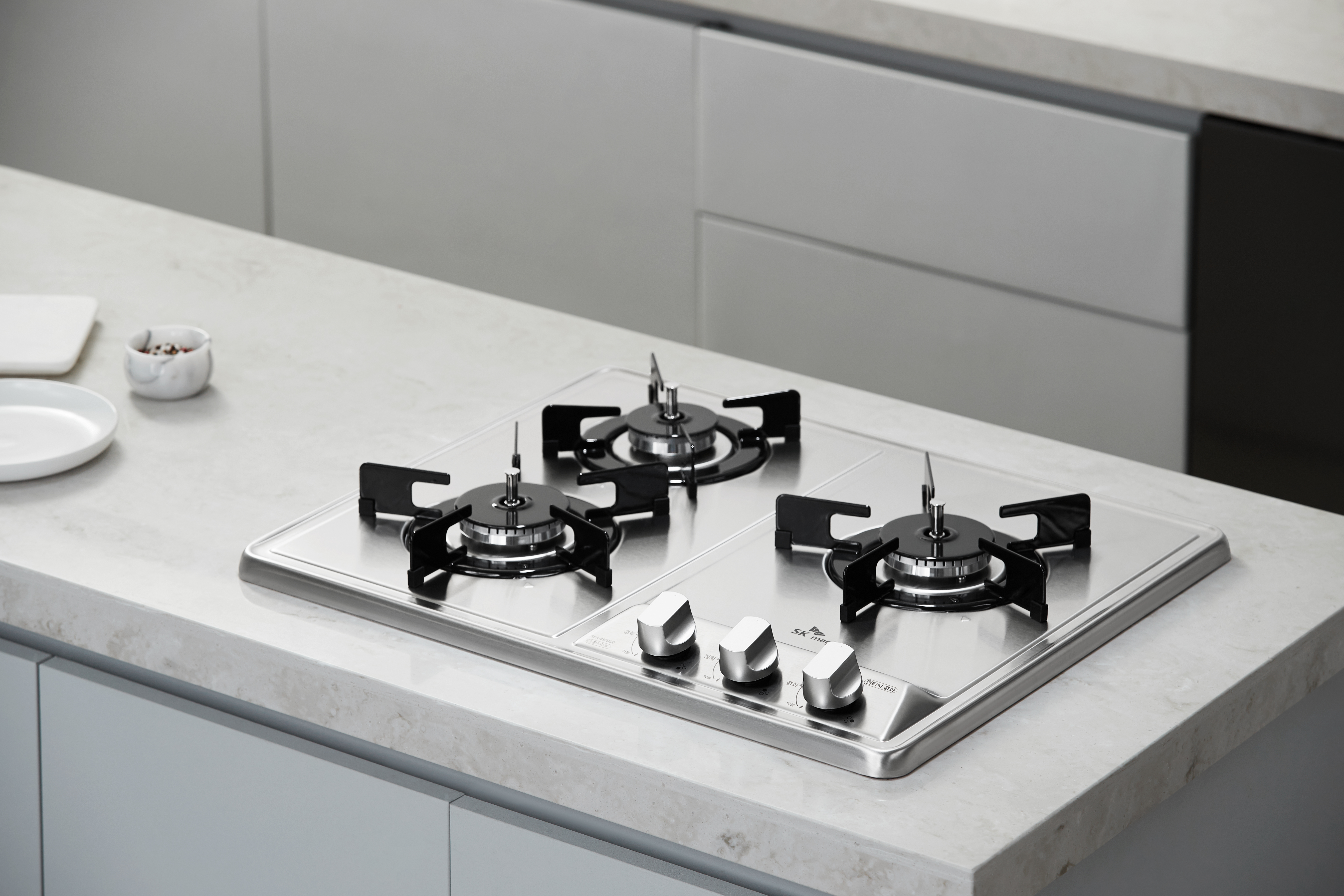 나비엔매직 3구 빌트인 가스쿡탑레인지 560x430-440 GRB4103NDSS LNG