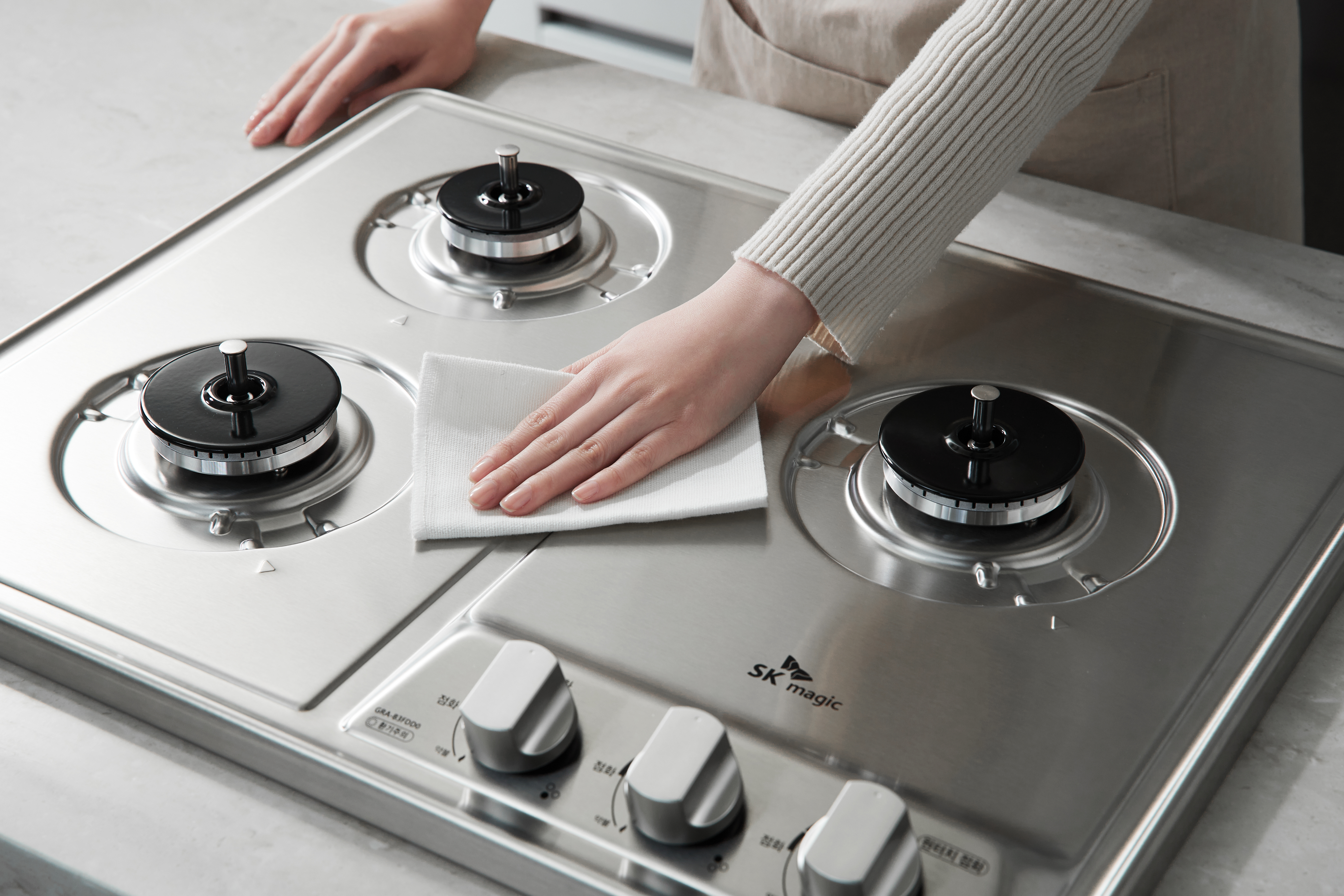 나비엔매직 빌트인 가스렌지 가스쿡탑레인지 560x430-440 GRB4103PDSS LPG