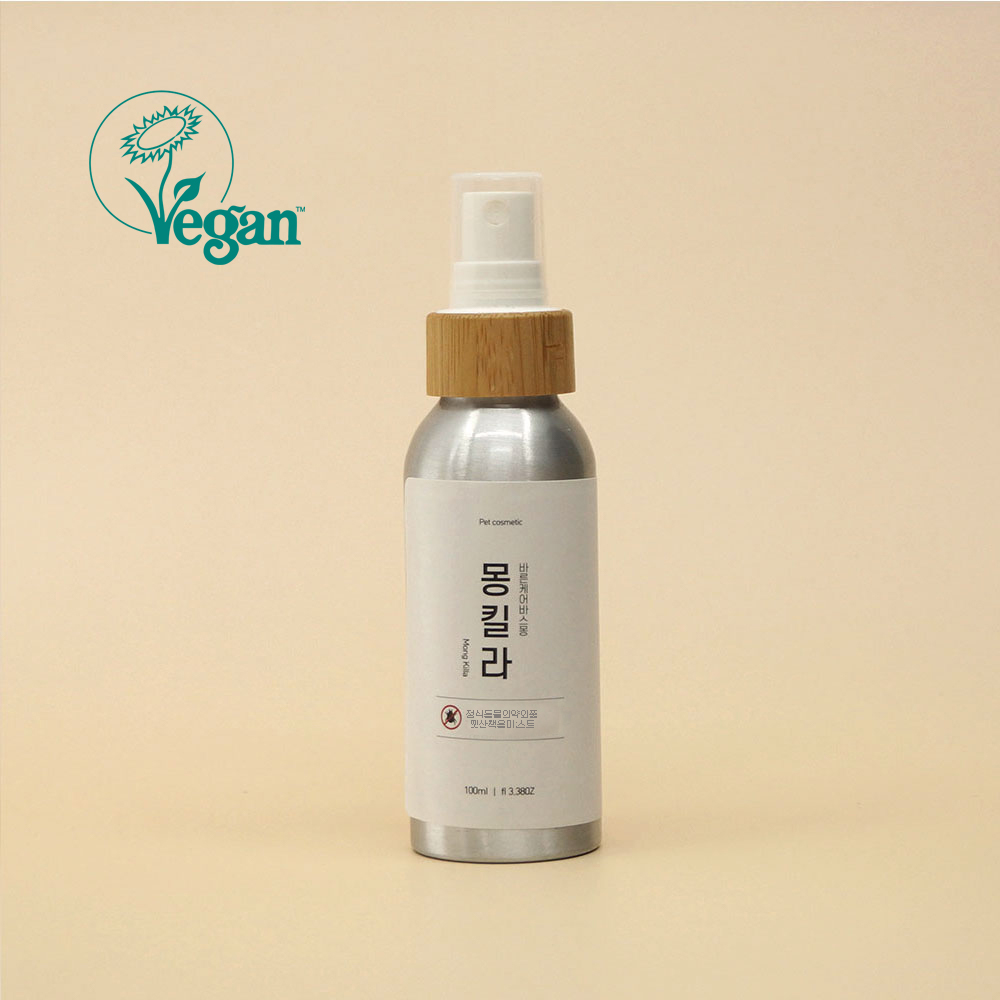 바스몽 몽킬라 강아지 천연 진드기 퇴치제 모기 해충 벌레방지 스프레이 100ml - 상품 이미지