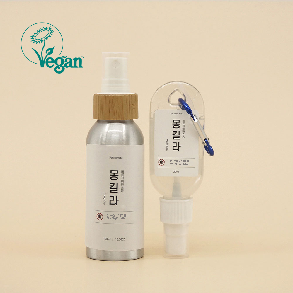 강아지 진드기 퇴치제 해충 방지 스프레이 올인원 미스트 몽킬라 세트