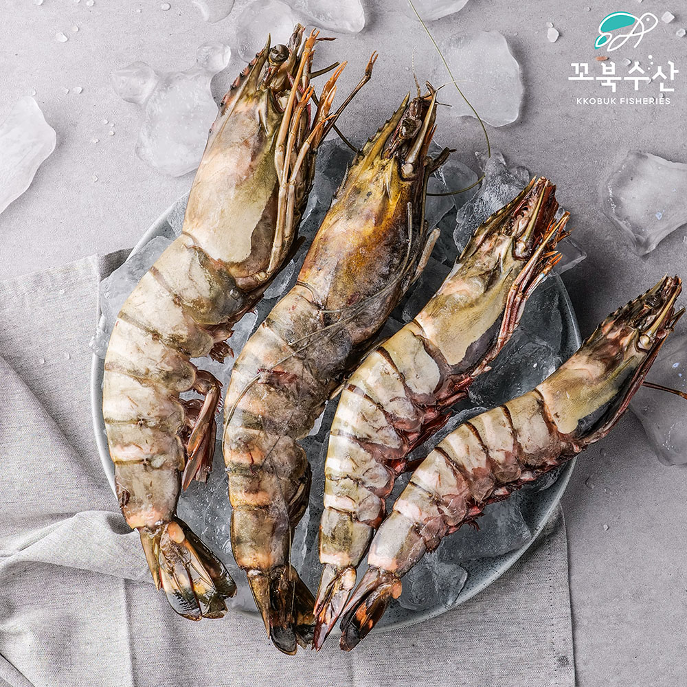 킹타이거 새우 (140-360g) 냉동 블랙타이거새우