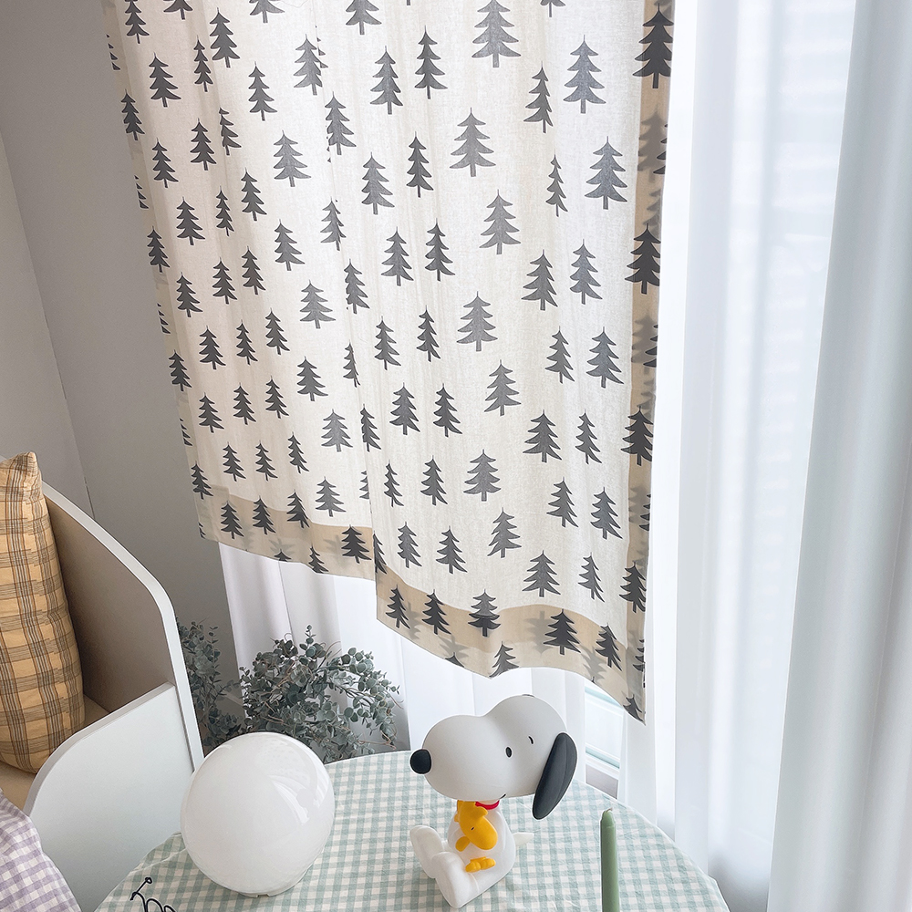 북유럽 트리 아이방 키즈 커튼