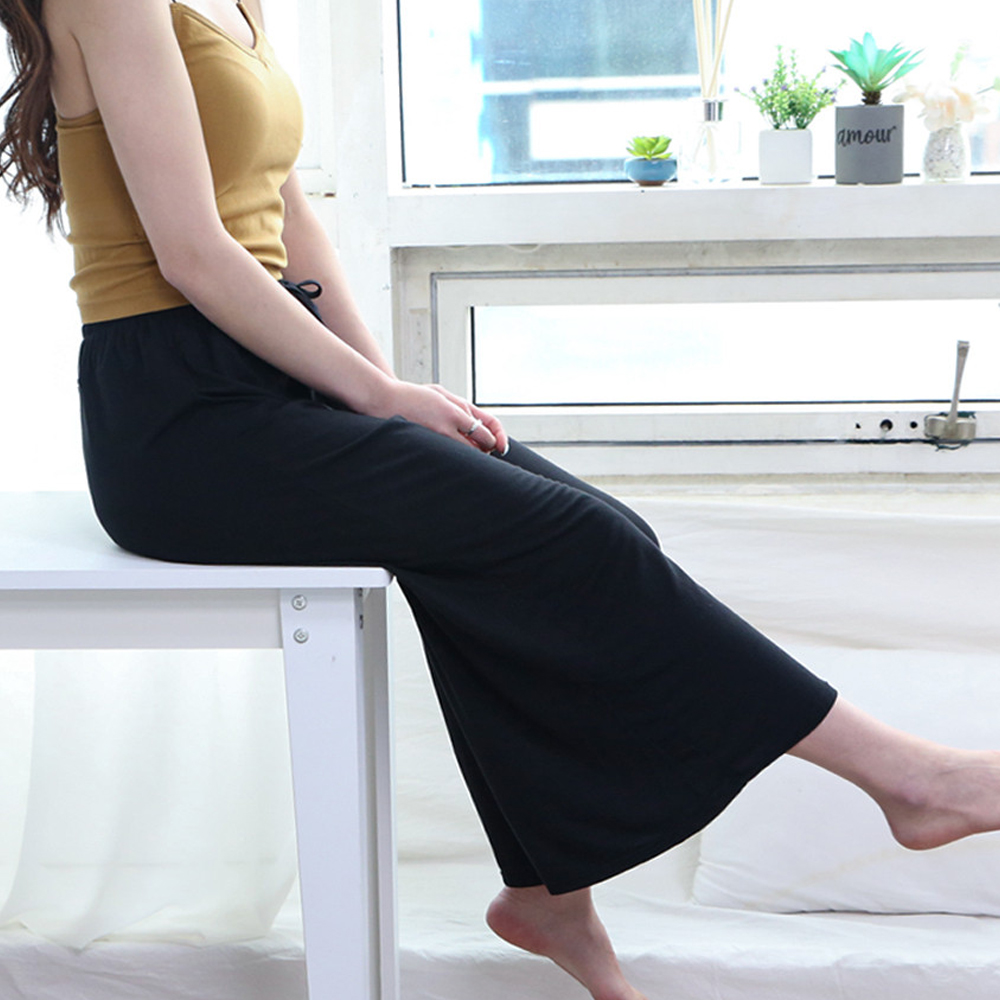 누모 실내복 홈웨어 파자마 와이드팬츠 요가복 냉장고 바지 이미지 8