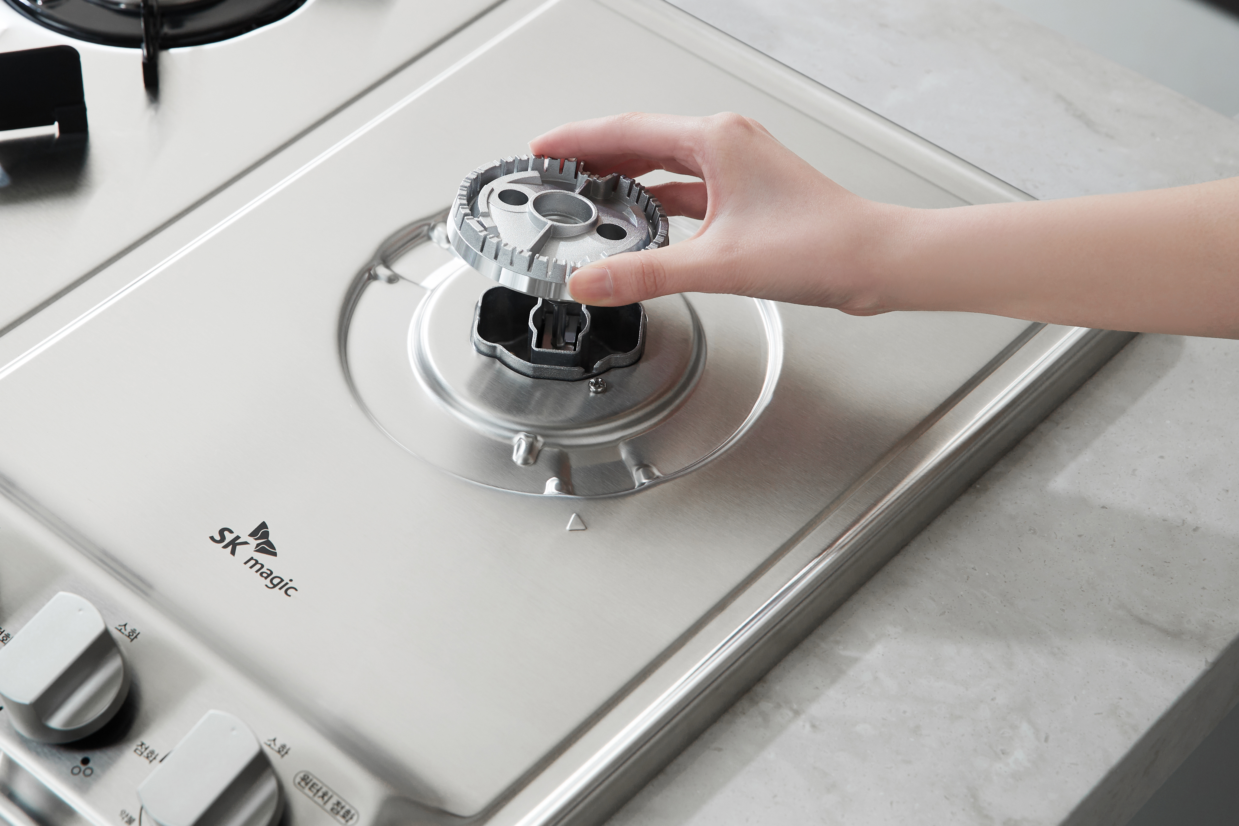 나비엔매직 빌트인 가스렌지 가스쿡탑레인지 560x430-440 GRB4103PDSS LPG