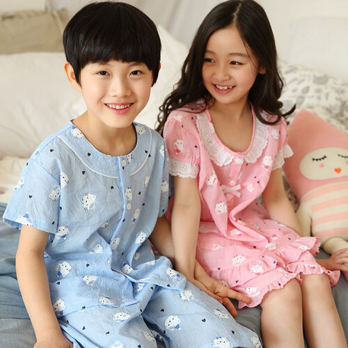 아동유아용 잠옷 반팔 여름용 상하세트 - 상품 이미지