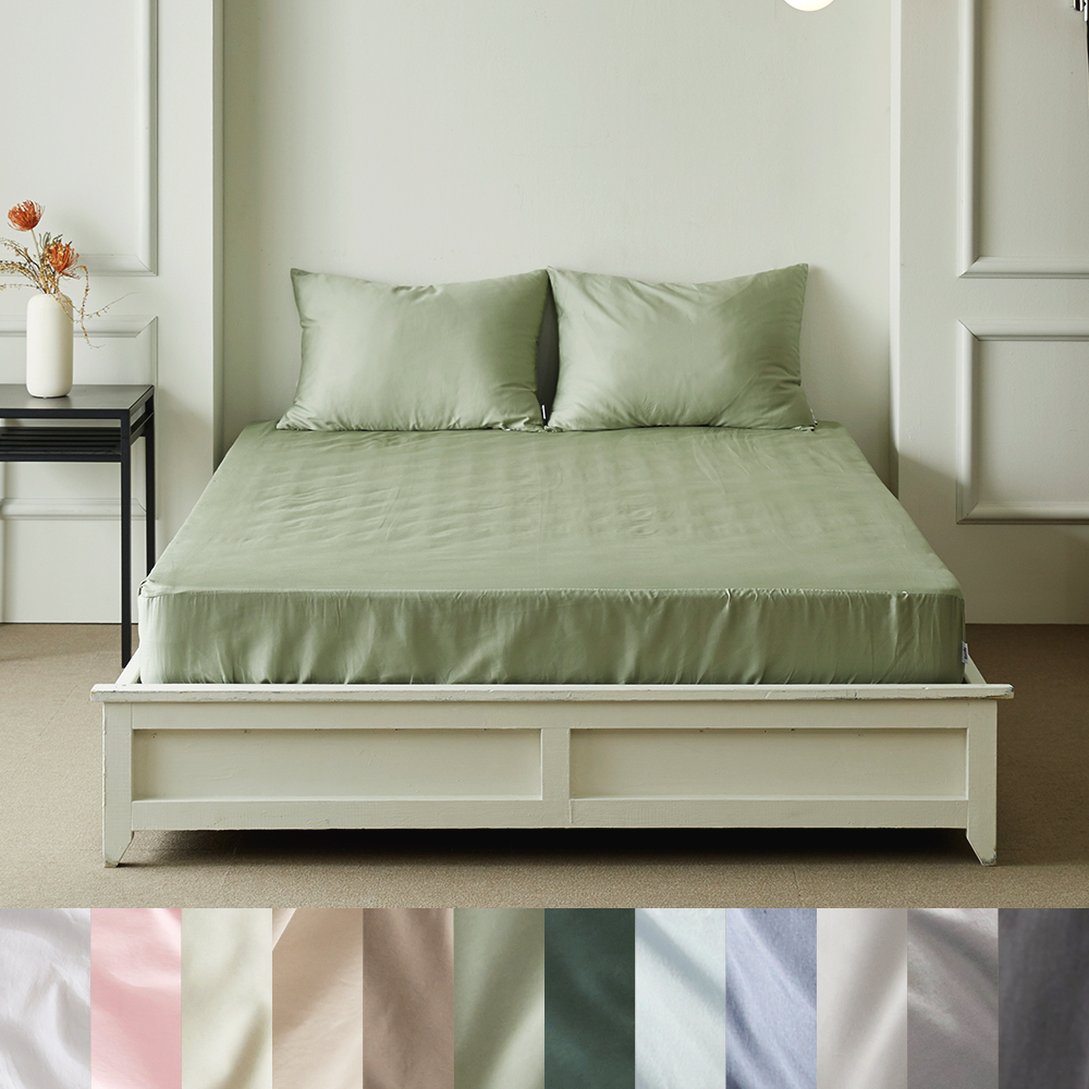 60수 순면100% 솔리드 호텔 매트리스커버 SS