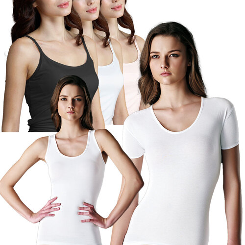 여성런닝 끈나시 민소매 반팔 여자나시 면스판 텐셀 모달 인견 메리야스 캐미솔 제품 이미지