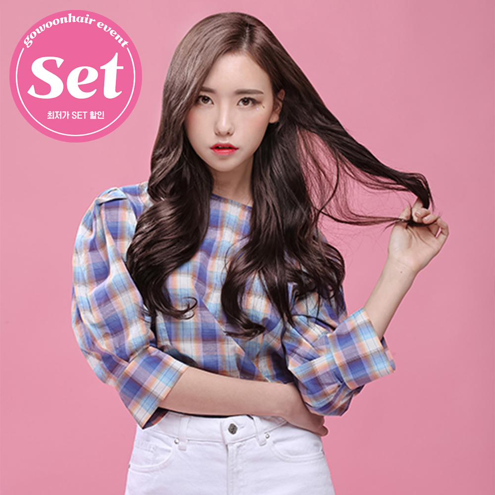 글램펌 스타일피스 SET(4피스) 50cm 클립피스 스타일피스 붙임머리 - 상품 이미지