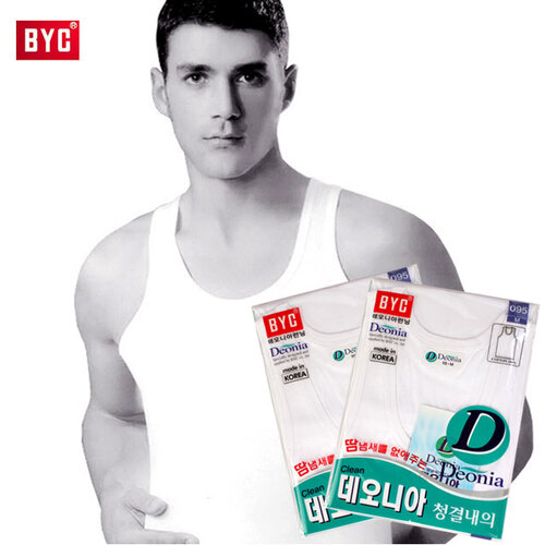 BYC 데오니아 남자런닝 기능성 남성속옷 메리야스 2매 : 이너공주