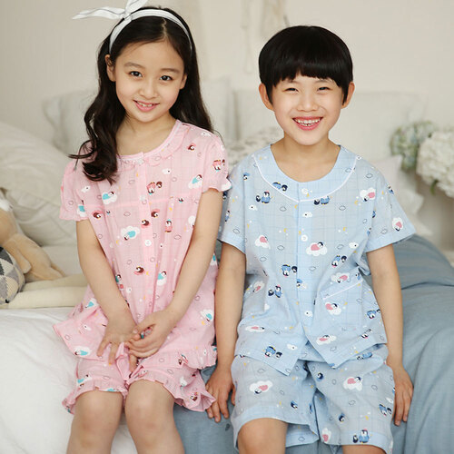 아동유아용 잠옷 반팔 여름용 상하세트 - 상세 이미지 2