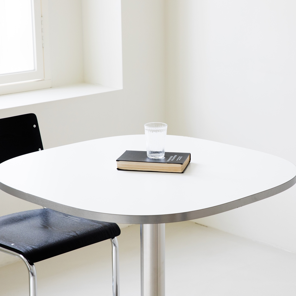 멜로스 원형테이블800 폭좁은 둥근 업소용 원룸 1인용 식탁