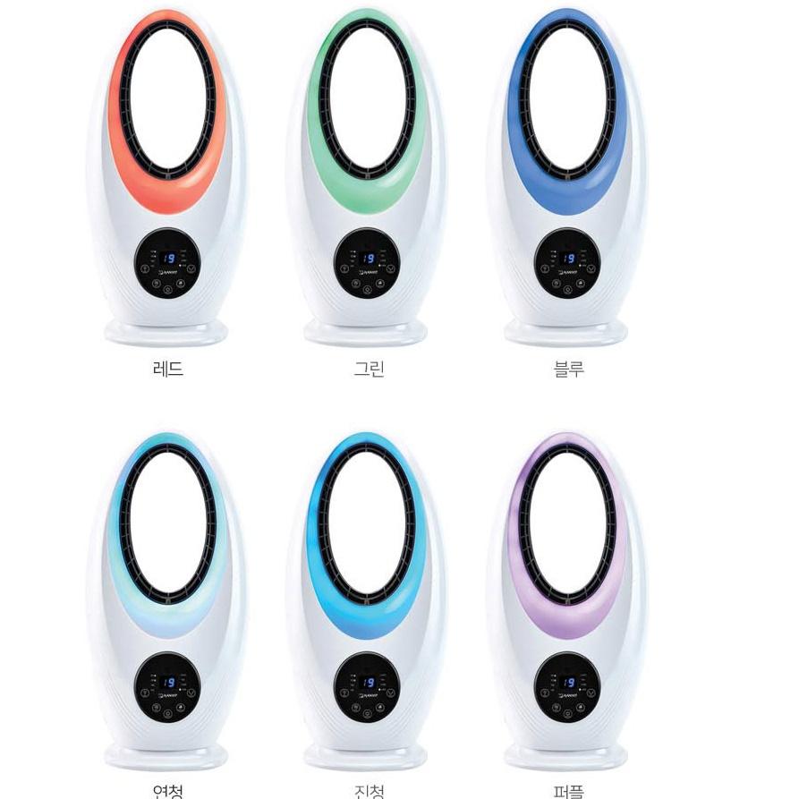 날없는선풍기 led 무드등 아이방 컬러 타워선풍기 이미지 6