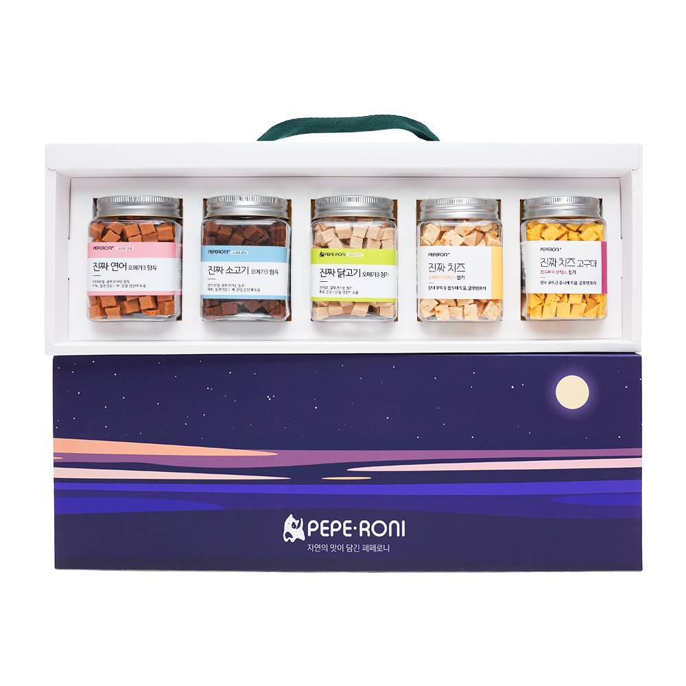 Gift box 페페로니 진짜 시리즈 5개 set (연+소+닭+치+고) - 상세 이미지 2