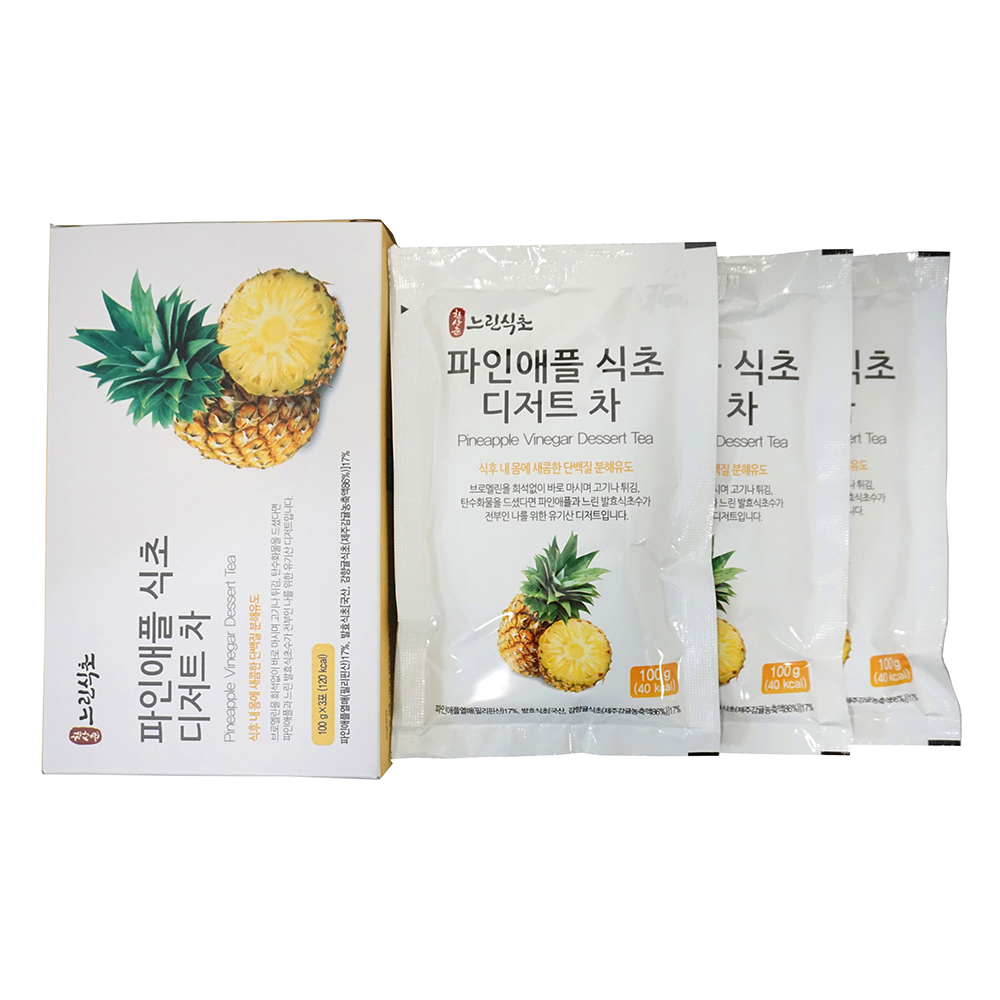 한상준 명인 파인애플식초 디저트차 100ml 21포 천연 정통발효 - 상세 이미지 2