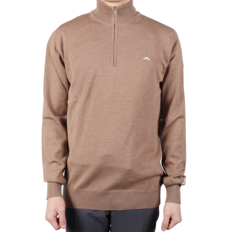 제이린드버그 남성 울 반집업 니트 브라운 GMKW08071 E116 TIGER BROWN : FABSTYLE