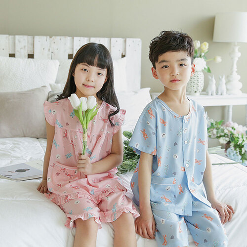 아동유아용 잠옷 반팔 여름용 상하세트 - 상세 이미지 3