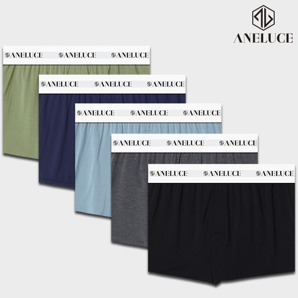 아넬루체 빅사이즈 모달 사각 남자 팬티 남자트렁크팬티 5매 세트