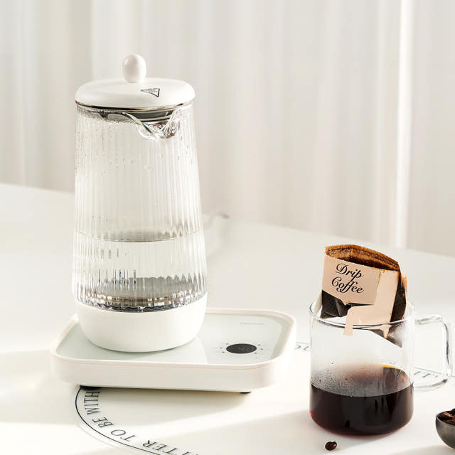 단미 전기포트 유리 티포트 분유 커피 무선 보온포트 800ml