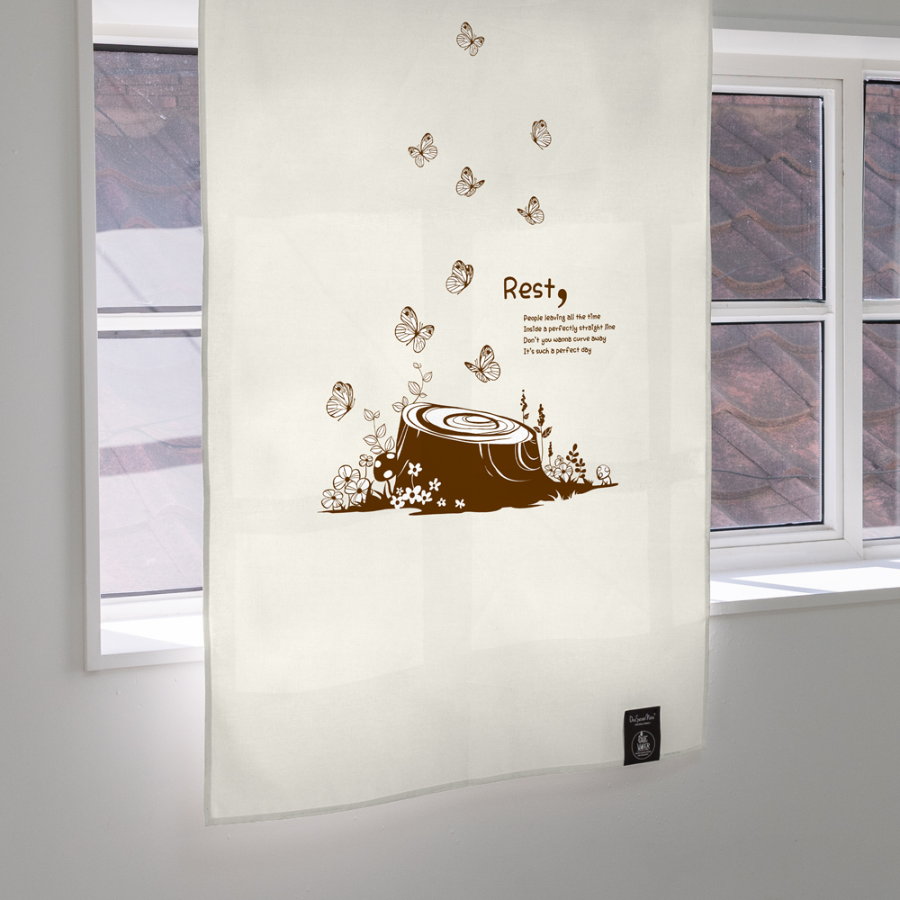 원세븐나인 도어커튼 휴식, M (85cm X 140cm) 이미지 6