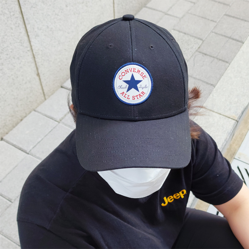 컨버스 모자 척테일러 올스타 패치 볼캡 남성 야구모자 커플모자 데일리룩 여름 캡모자 - 상세 이미지 3