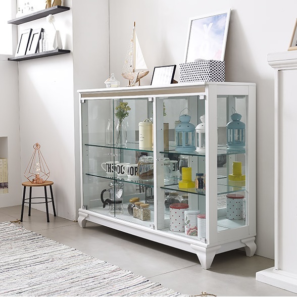 대형 장식장 거실 진열장 상장 상패 낮은 유리장 유리진열장