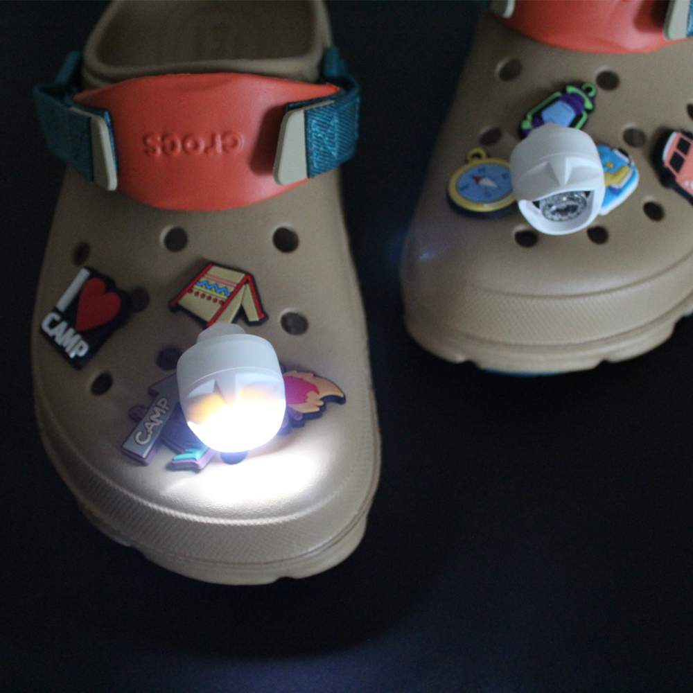 캠핑 LED 랜턴 지미츠 클로그 파츠 신발 악세사리 장식 꾸미기 세트 (4pcs) - 상품 이미지