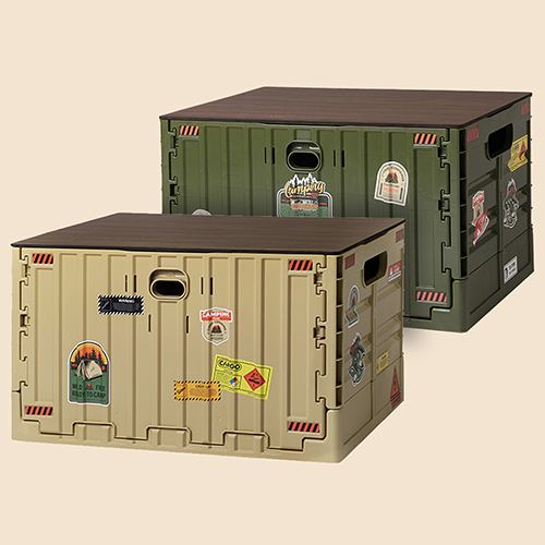 카고컨테이너 캠핑 오픈형 폴딩박스 세트 테이블 다용도 수납 멀티상자 접이식 트렁크 정리함