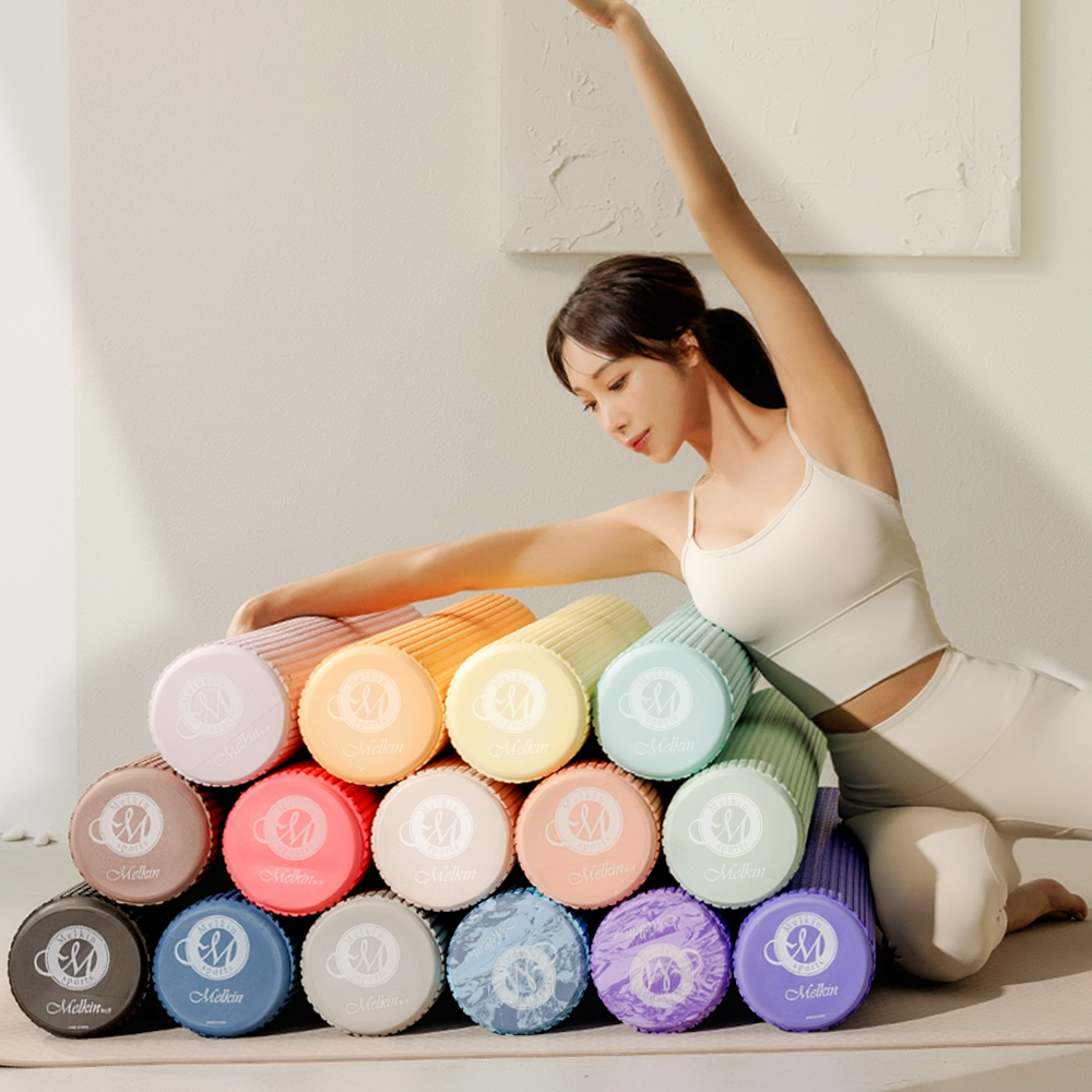 멜킨 폼롤러 EVA 91cm 필라테스 종아리 마사지 스트레칭 요가 홈트 원형