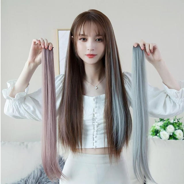 데일리 브릿지 부분가발 헤어피스 애쉬 포인트 브릿지 똑딱이