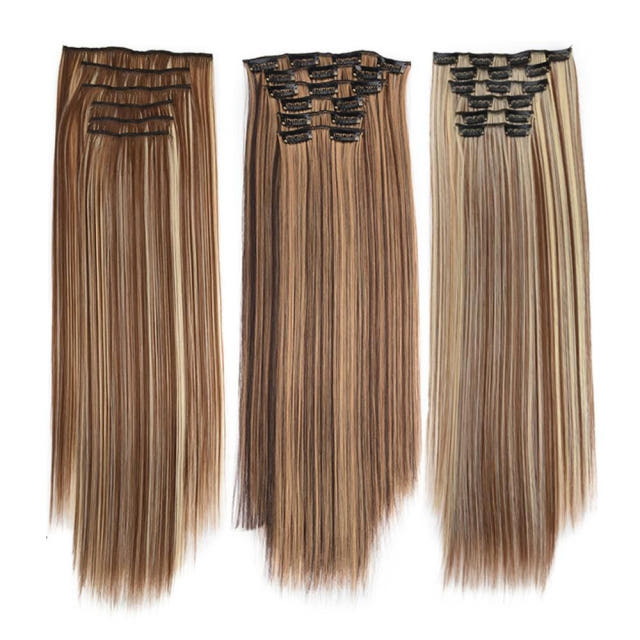 데일리 단계별 헤어피스 6개1세트 부분가발 브릿지가발 똑딱