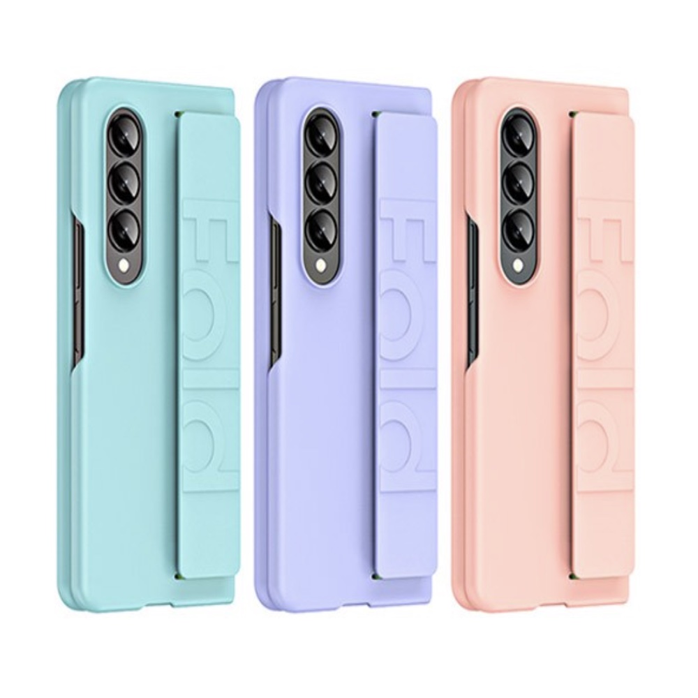 갤럭시 스트랩 범퍼 커버 핸드폰 케이스 화이트, 갤럭시Z 폴드4 - 상세 이미지 2