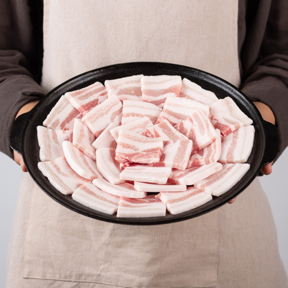 냉동 삼겹살 냉삼 수입 돼지고기 절단 대패삼겹살