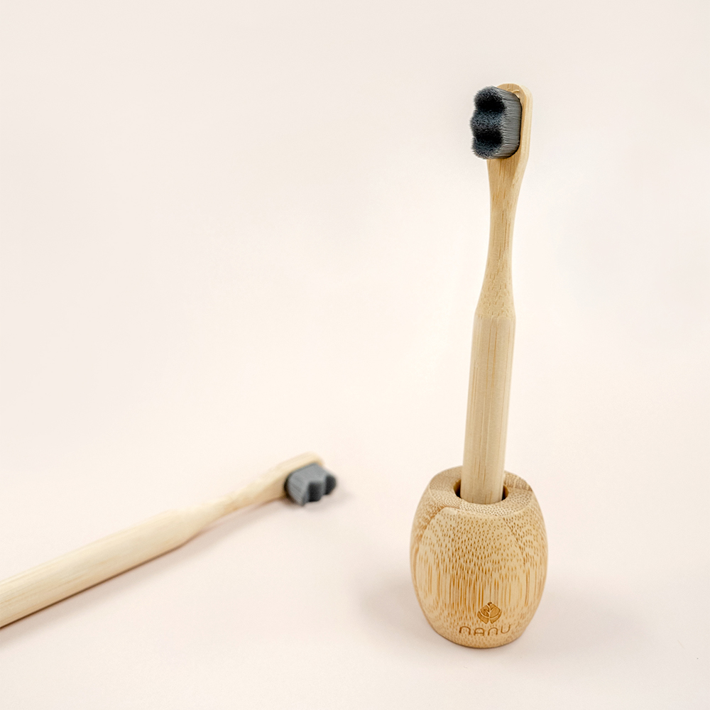 나누 강아지 미세모 칫솔 대나무 애견칫솔 반려견 치석제거 5개