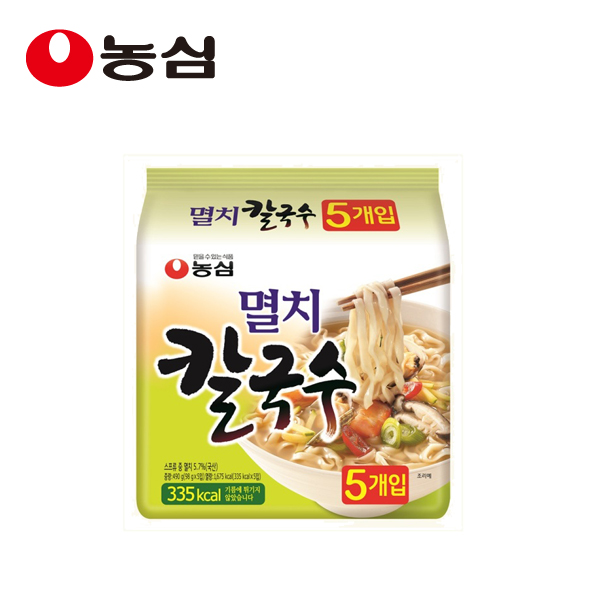 농심 멸치칼국수 라면 98g x 5개입 건면 : 시리즈몰