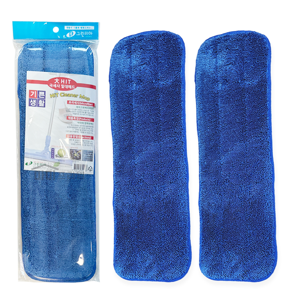 극세사 밀대걸레 청소걸레 찍찍이걸레 리필 2입
