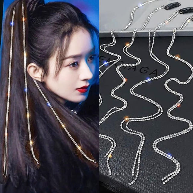 데일리 큐빅 헤어 피스 솜브레 똑딱이 가발