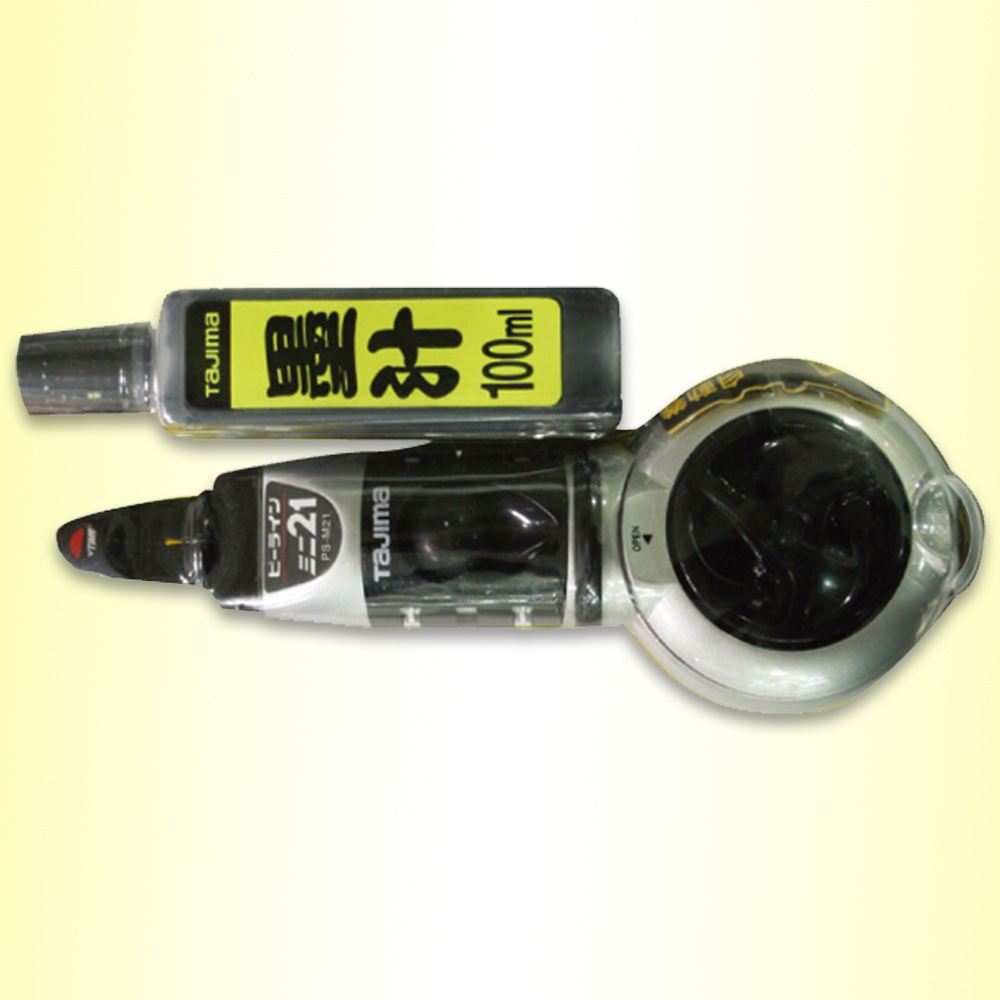 타지마 자동 먹통 먹물포함 PS-M21 B100 먹줄 먹선 먹물 먹실