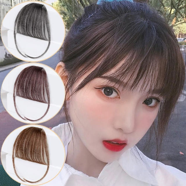 데일리 인모 앞머리 가발 시스 루 뱅 부분 붙