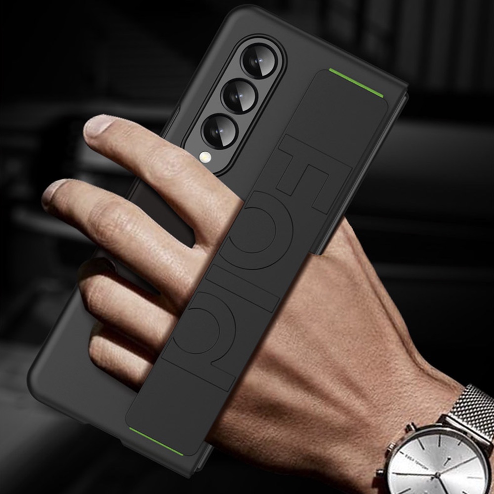 갤럭시 스트랩 범퍼 커버 핸드폰 케이스 핑크, 갤럭시Z 폴드3 - 상품 이미지